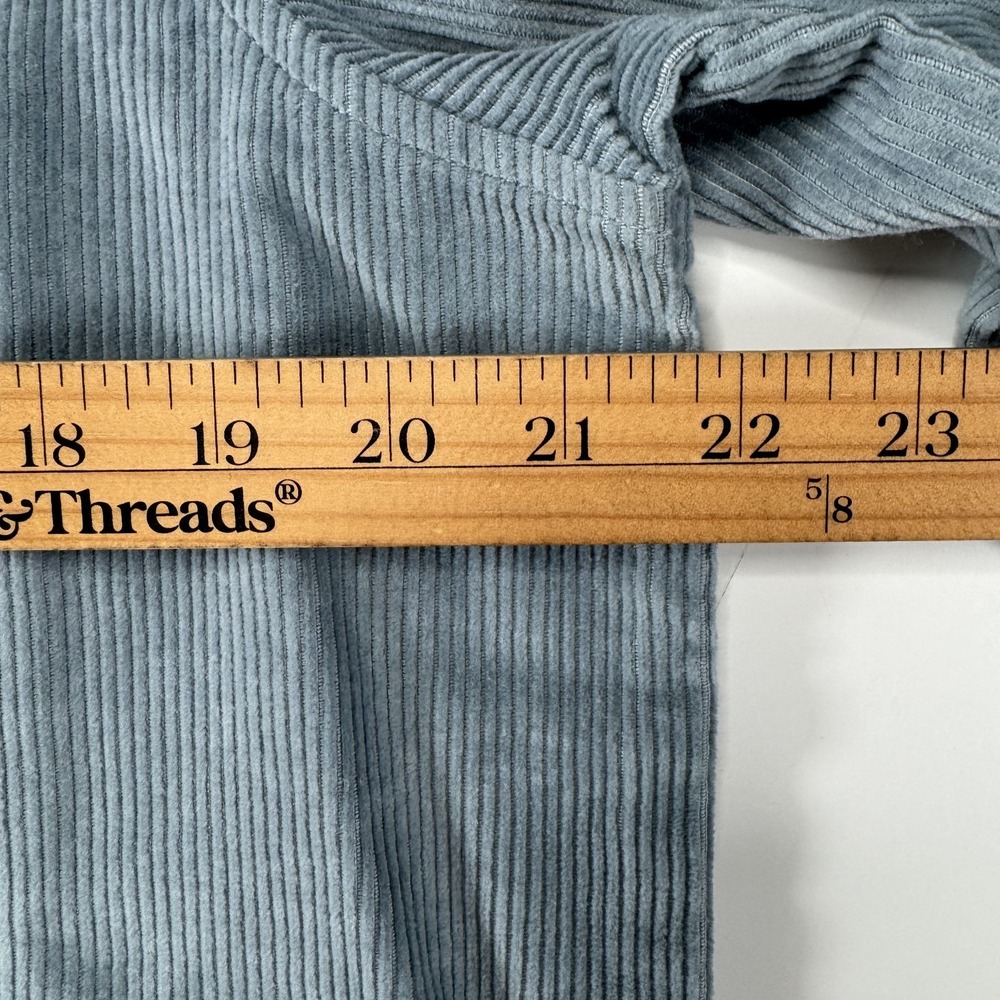 KUHL Tallula Cord Oversized Corduroy Button Up Overshirt Womens Small Blue - Picture 11 of 15